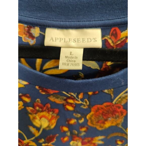 Appleseeds Floral Tshirt Dress Large - Picture 6 of 14